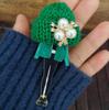 Girl Cute Brooch Wool Hat Badges Big Handmade Fashion Lovely Funny Brooches For Woman Harajuku Style Lapel Pins Lover Mom Gifts