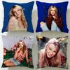 Classic Singer Britney Spears Cushion Cover Soft & Easy-Wash Pillow Case – Versatile for Couch, Bed, Travel and Office