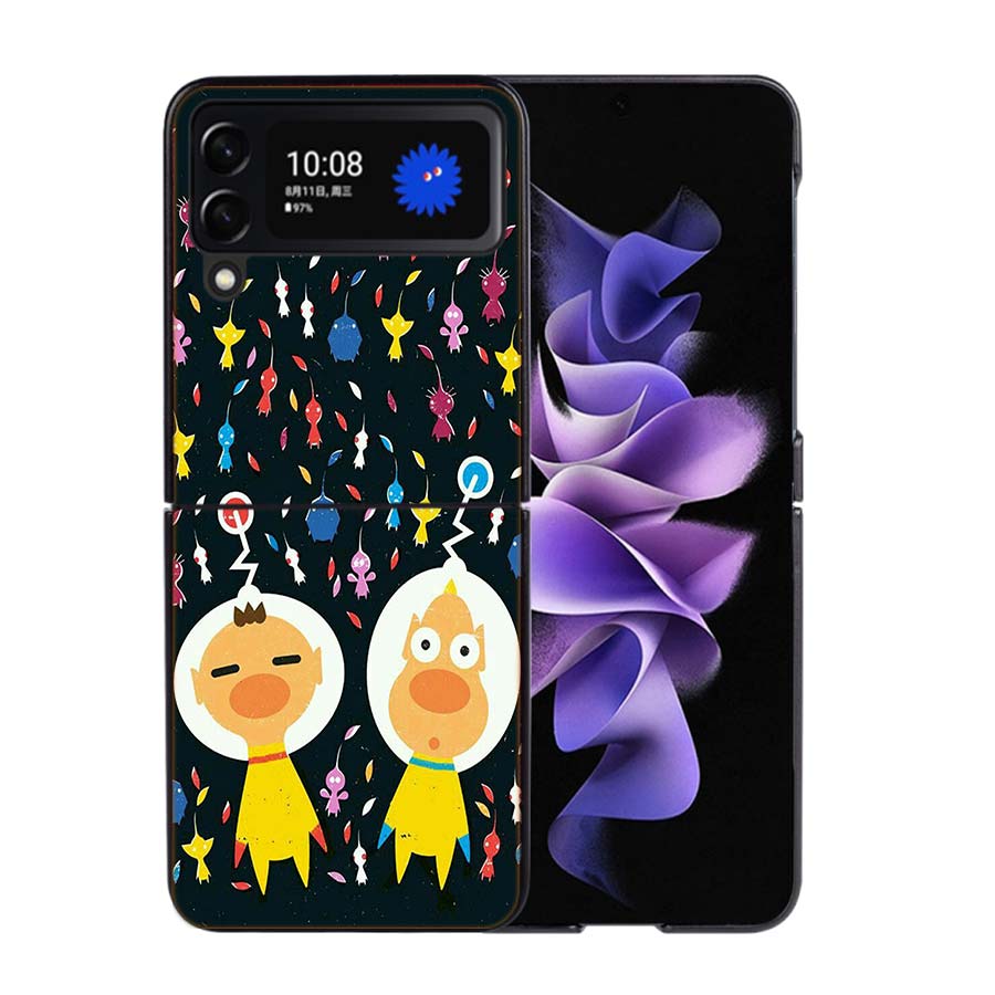 Game Pikmin 4 Phone Case For Samsung Z Flip 7 6 5G Galaxy Z Flip4 Z Flip5 Z Flip3 Coque Black Hard PC Shell Protective Cover