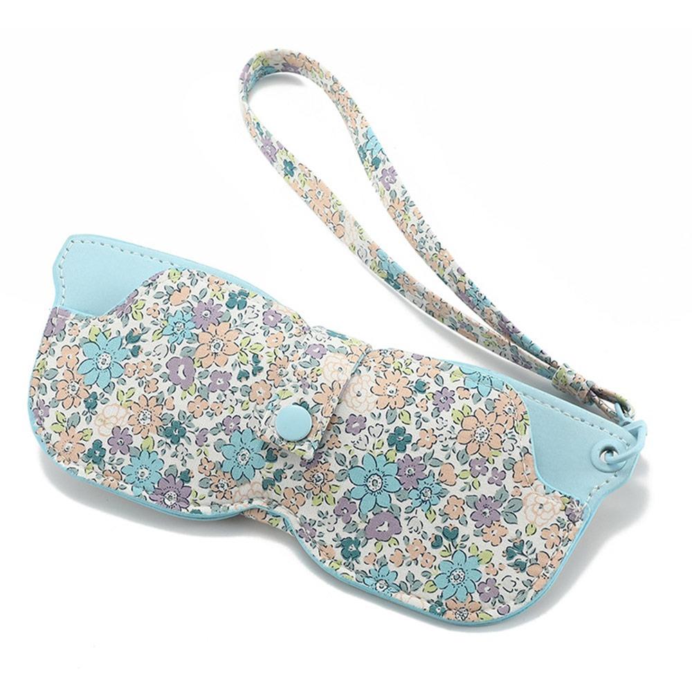 Solid Color Sunglasses Pouch with Keyring Hanging Sunglasses SunGlasses Holder  Eyewear Accessories