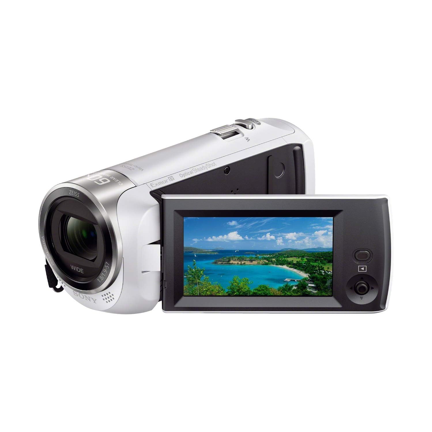 

Відеокамера SONY Handycam Біла пам ять 32 ГБ Оптичний зум 30x W HDR-CX470 Вбудований HDR-CX470 білий