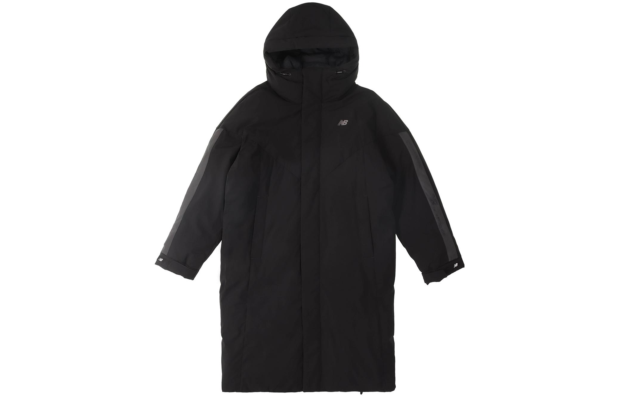 New Balance Parka Coats Men s Black Hooded Moderate NQ94R041-BK M