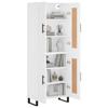 Highboard White 69.5x34x180 Cm Particleboard