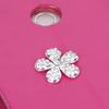 Engood 100Pcs Cherry Flower Rhinestone Buttons Sewing Trim & Embellishments Craft Button DIY Hair Accessories Wedding Decoration