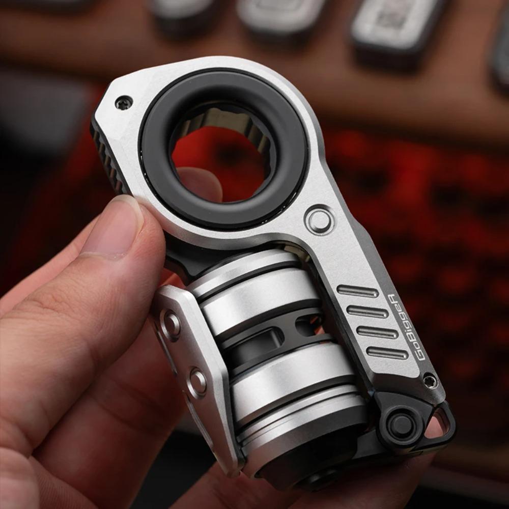 GoBiggeR Sinian Lite Aluminum Aurora [Youth Edition] Push Slider Multi-functional Composite Toys EDC Slider Fidget Toy