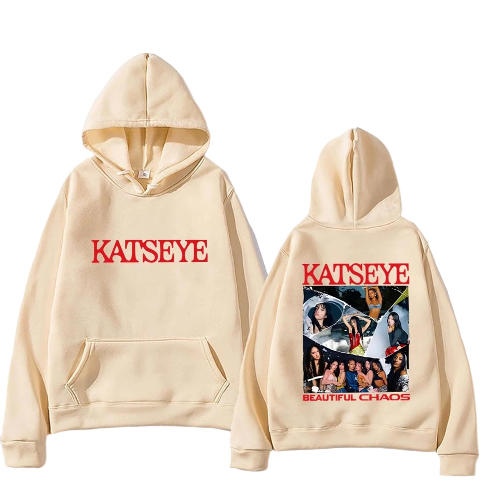 

Женская модная повседневная универсальная повседневная толстовка с капюшоном, повседневная толстовка с длинными рукавами и нашивками сверху XL бежевый