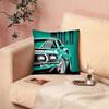 Fashion Car Santana Sedan Car Pattern Printed Soft Square Pillowslip Polyester Cushion Cover Pillowcase Living Room Home Decor