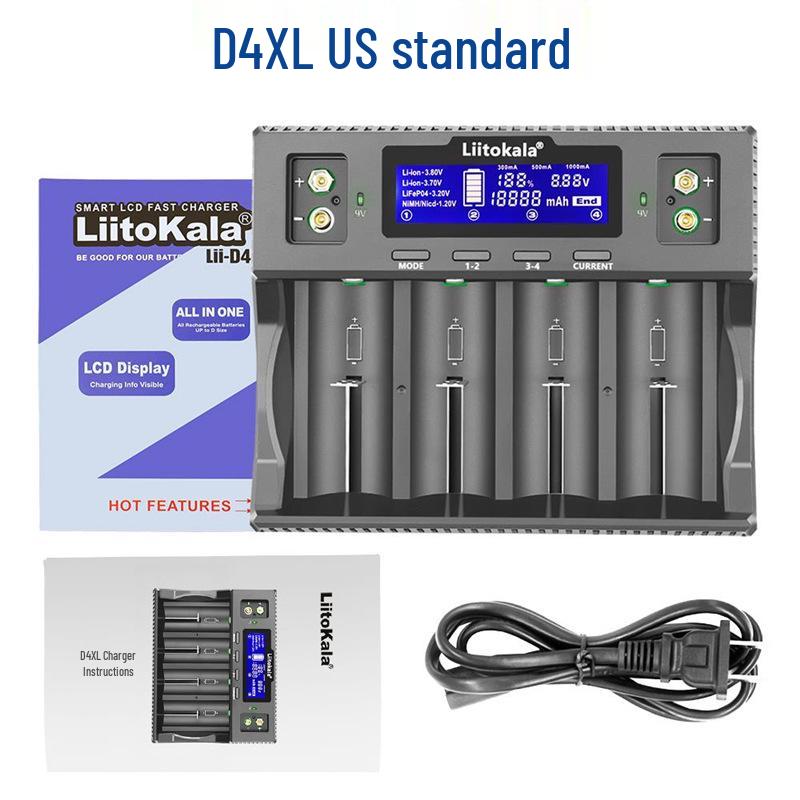 

Universal Multifunctional Charger for 18650, 21700, 26650, 32700, LiFePO4, AA, and AAA Batteries