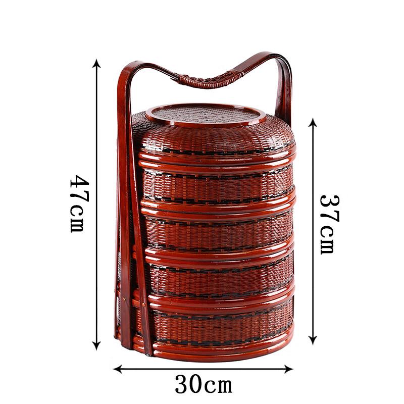 Youde Плетеная вручную бамбуковая корзина для еды и хранения