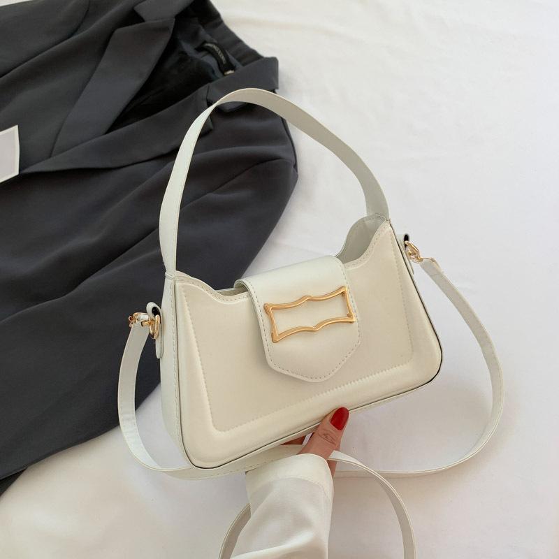 Fashionable Bag for Women In Autumn New Simple Hand-held Women's Bag Simple Fashion One-shoulder Casual Square Bag