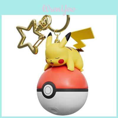 Pokemon Bulbasaur Pikachu Psyduck Piplup Luminous Pvc Keychain With Cartoon Pok Ball Design For Gift And Collectors