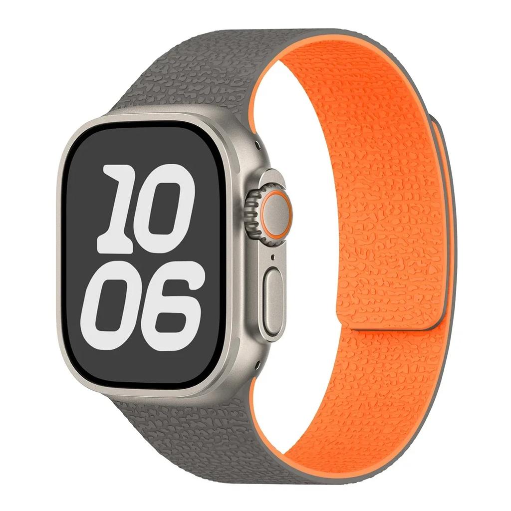 Neues magnetisches Silikonarmband für Apple Watch ultra2 49mm 45mm 42 40mm 46mm 38/41mm Sportarmband Serie 10 9-8-7-6-5-4-3-SE Armband