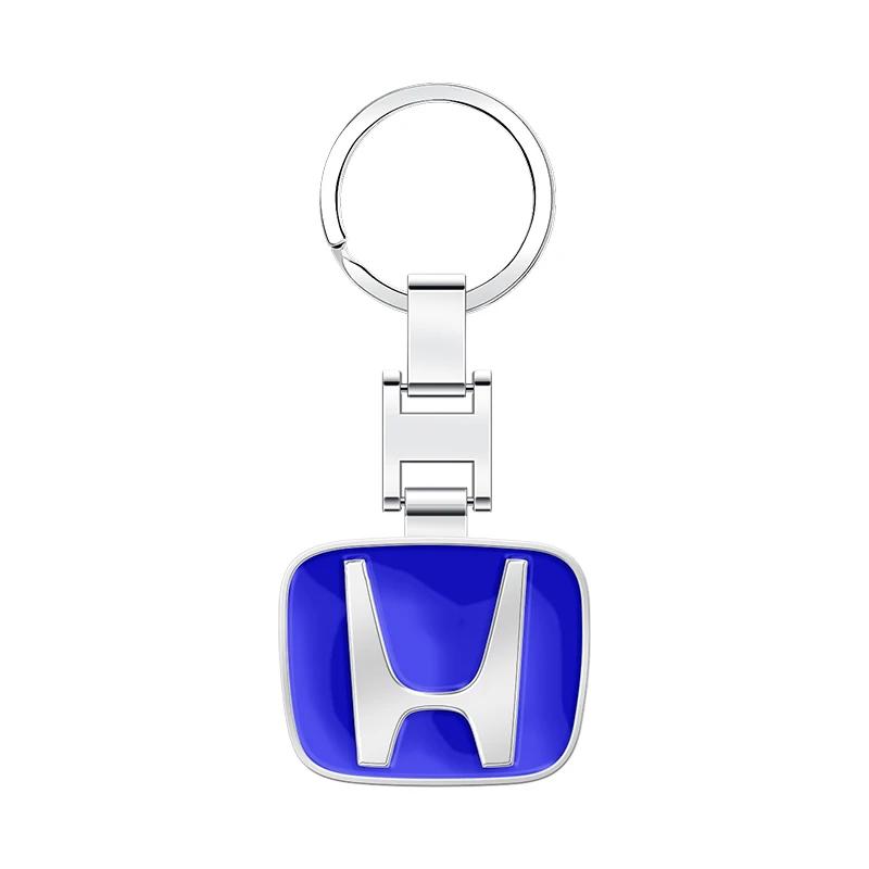 Car Logo Keychain Metal Keyring Key Accessories For Honda Fit Jazz S Civic Type-R CRV Pilot Accord Insight Spirior City HRV JS1
