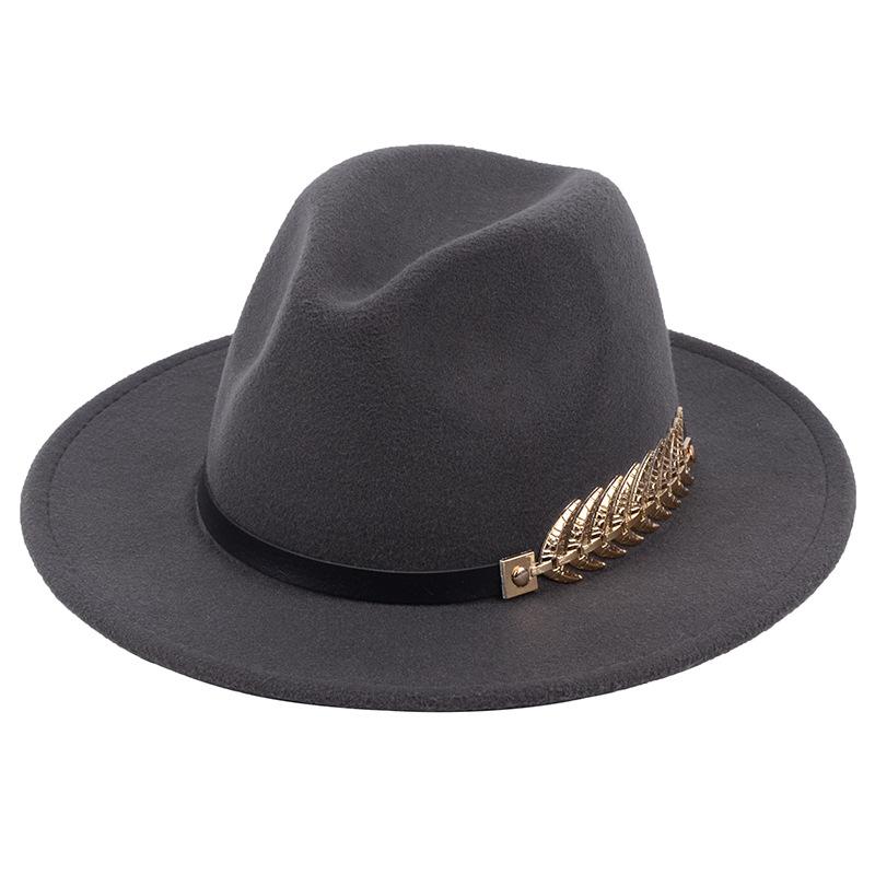 British Style Felt Fedora Hat For Men Women Imitation Woolen Gentleman Wedding Party Jazz Hat