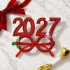 Headband Hair Hoop Non-Slip with Adjustable 2027 Digital Star And Number Design Stage Performance Headwear Holiday for Christmas New Year