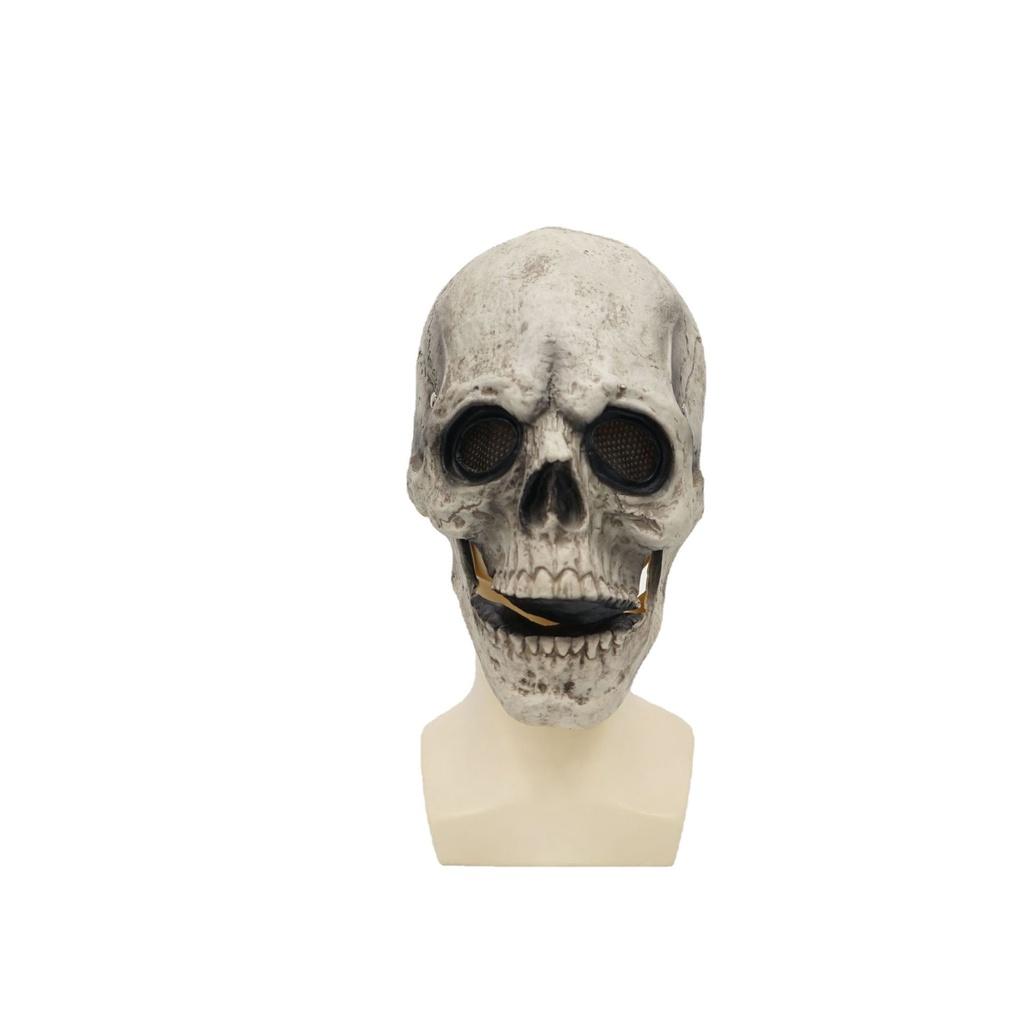 Movable Mask Halloween Jaw Full Head Skull Mask Horror Scary Cosplay Mask