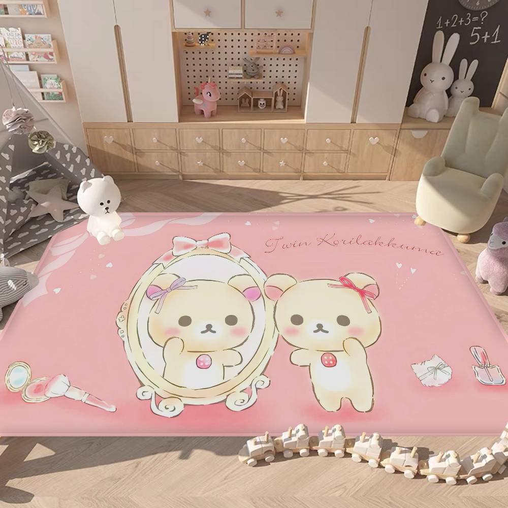 Classic Popular R-rilakkuma Cute Kitchen Mat Cheaper Anti-slip Modern Living Room Balcony Printed Modern Home Decor