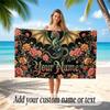 Dragon Theme Soft Beach Towel Personalized Custom Name Text Towel Portable for Beach Pool Travel