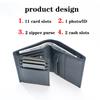 Men's Wallet Coin Purse RFID anti-theft Wallet Genuine Leather Wallets Short Male Purse Card Holder Wallet For men and women