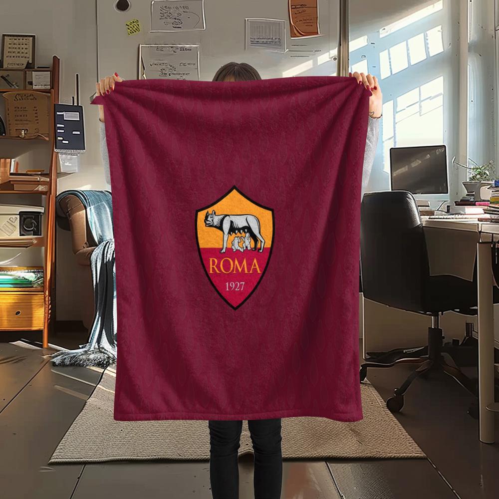 AS Roma2 Flannel Blanket, High quality Comfortable for All Seasons, Home Decor, Warmth and Comfort