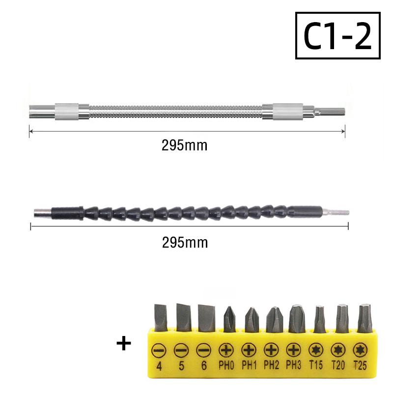 105 Degree Angle Socket Adapter 1/4 inch Extension Hex Drill Bit Adjustable Screwdriver Holder Slotted Phillips Power Hand Tools