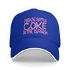 Custom Punk Please Dont Do Coke In The Bathroom Baseball Cap Adjustable Funny Ironic Quote Dad Hat Sun Protection Snapback Caps