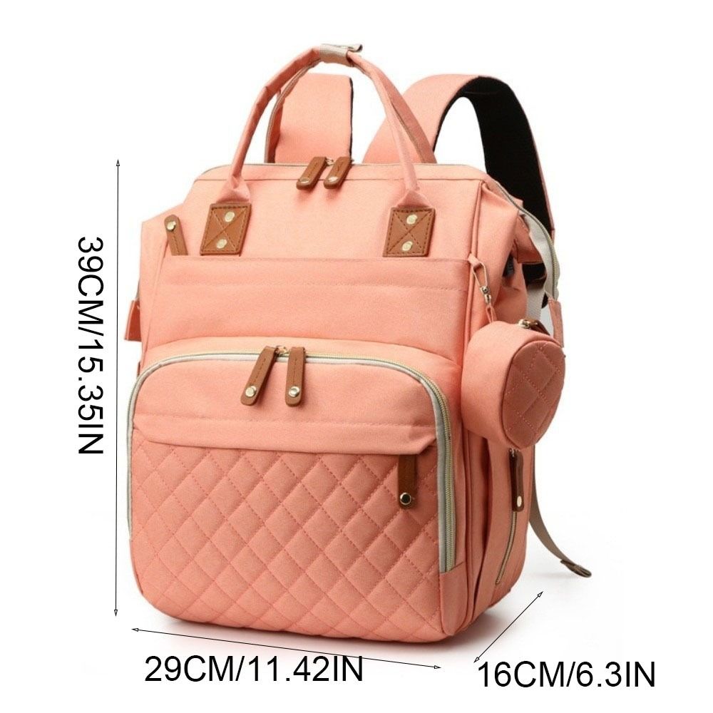 Oxford Cloth Mommy Bag Dry-wet Separation Large Capacity Nappy Backpack Foldable Lightweight Baby Diaper Backpack for Nursing