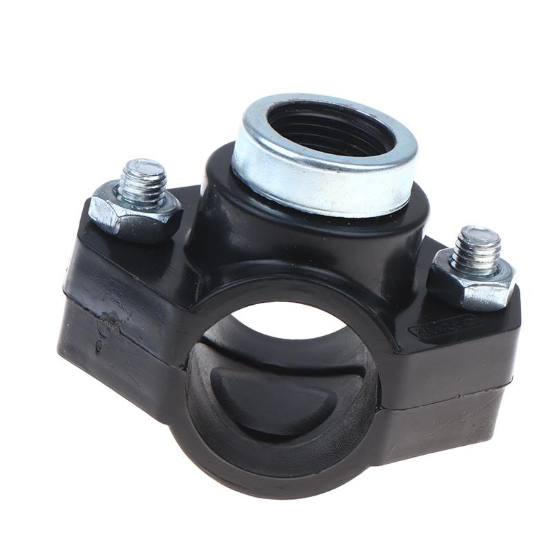 Water Pipe Splitter Clamp Easy Install 1/2'' Female Thread Connector for Agricultural Irrigation Pipe Fitting