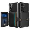 ZM03 For Samsung Galaxy A35 5G Case Card Slots PU Leather+TPU Phone Cover