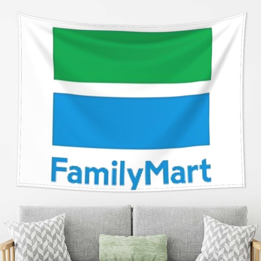 Family Mart Tapestry Wall Hanging Aesthetic Home Decoration Tapestries for Dorm Room