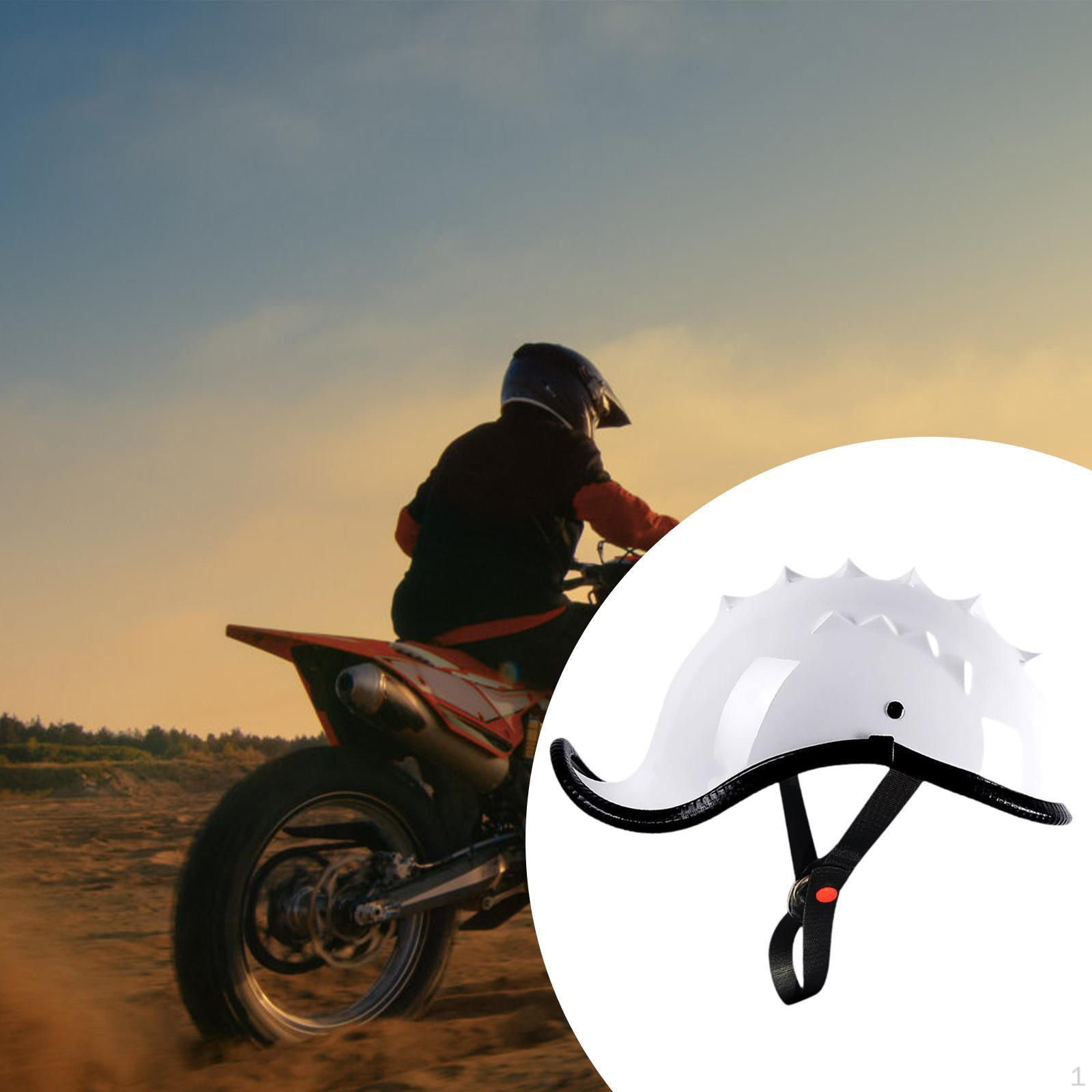 

Мотоциклетний напівшолом у стилі ретро, ​​шолом з відкритим обличчям, дихаючий спорядження для подорожей на снігоході White XL