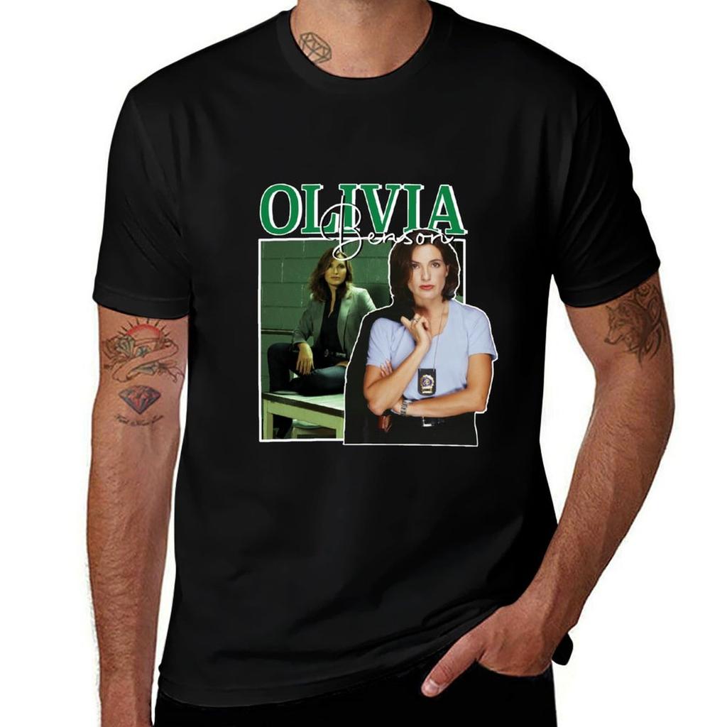 Olivia Benson Vintage T-Shirt Sportlich Atmungsaktiv Kurzarm T-Shirt