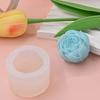 1 silikonová forma - 3D design pivoňkové růže, vhodná pro aromaterapeutické svíčky, difuzérové kameny a výrobu ručně vyráběného mýdla