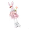 New 0Xxa Easter Rabbit Figures Adjustable Legged Easter Rabbit Figurine Home Ornament Decor