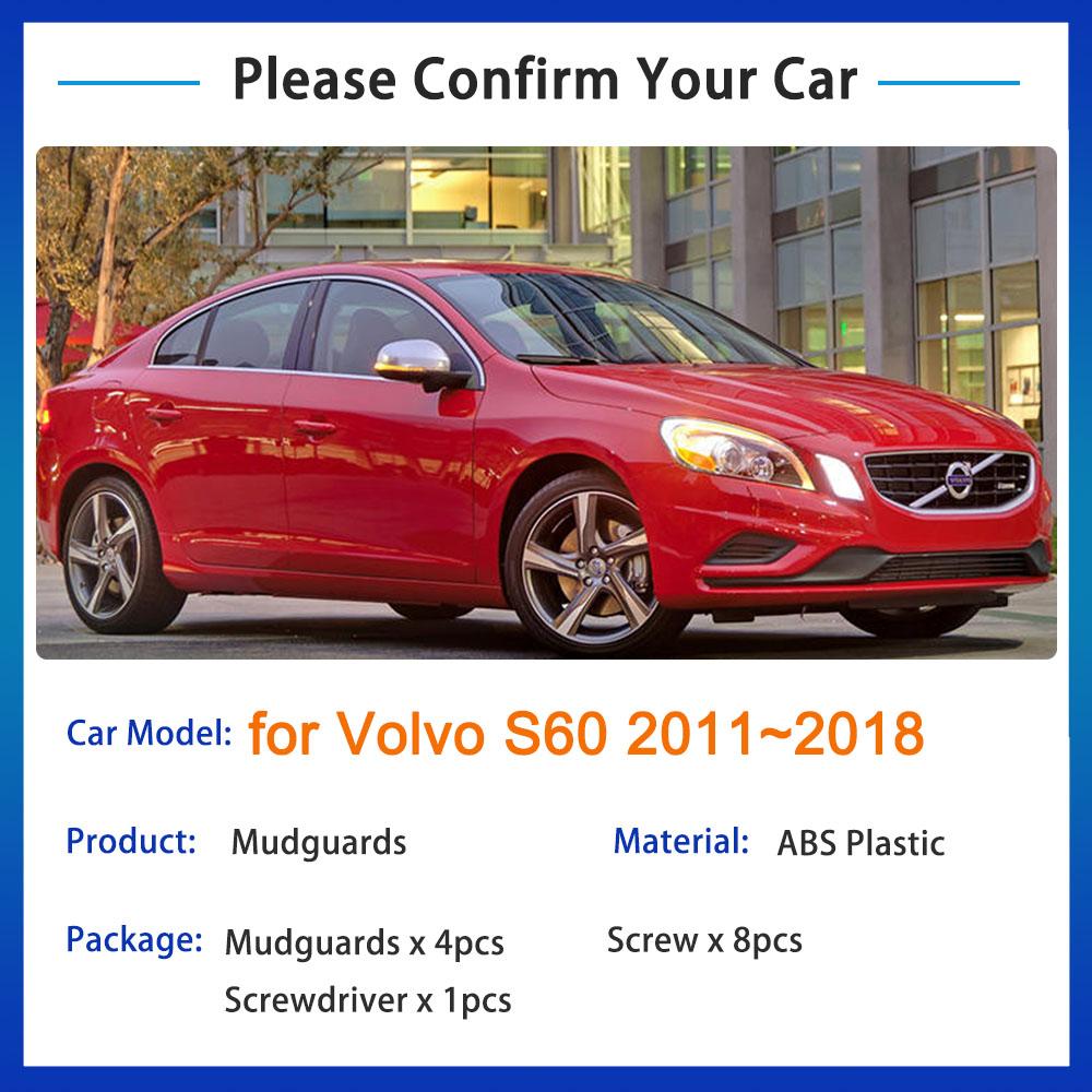 Pentru Volvo S60 2011 2012 2013 2014 2015 2016 2017 2018 Apărătoare de noroi Apărătoare de noroi Anti-stropire Apărător de calitate Față Spate Accesorii pentru roți