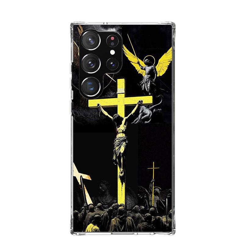 Son Of God Jesus Cross Holy Light Phone Case For Samsung Galaxy S26 S25 Edge S24 S23 FE S22 Ultra S21 Plus S20 + Fundas Cover Co