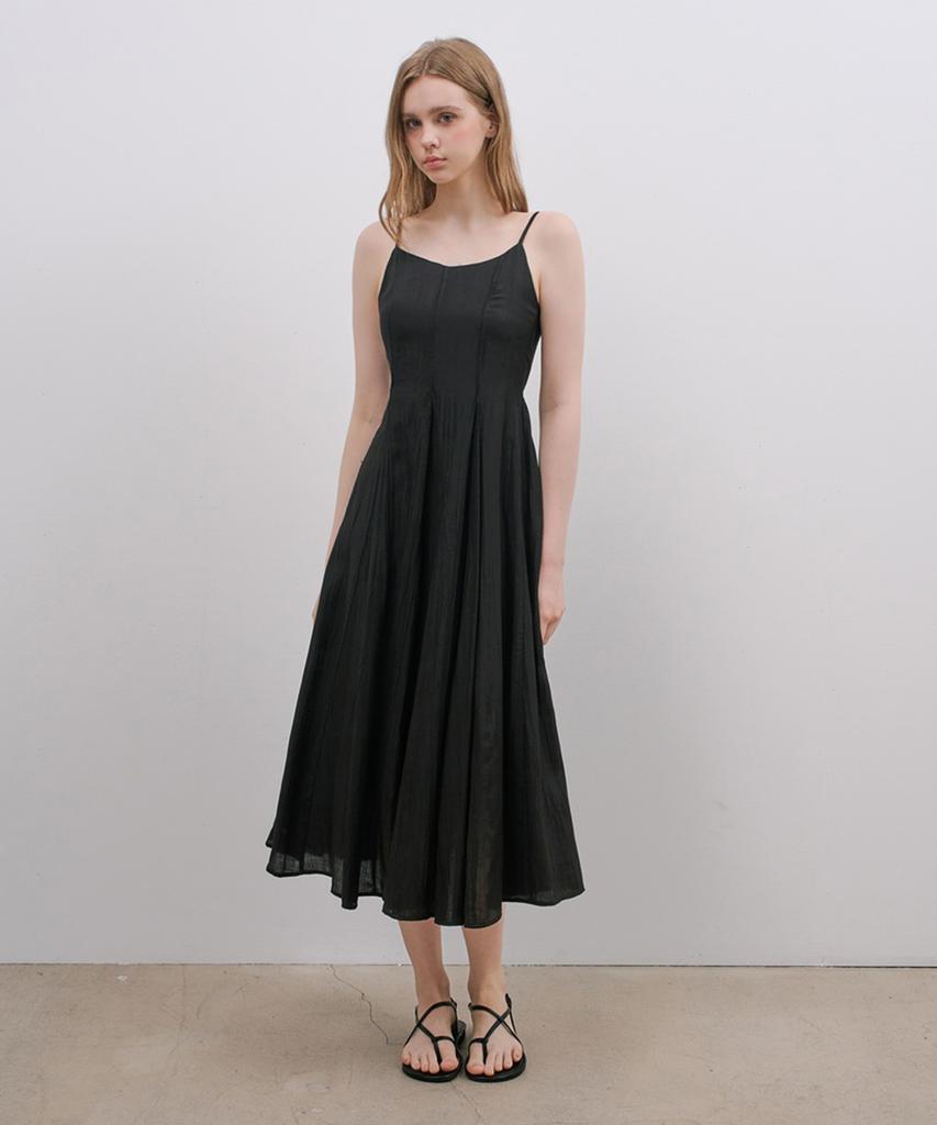 Mind Bridge Woman [W][Adjustable Shoulder Straps] Sleeveless Long Dress - 2 Colors