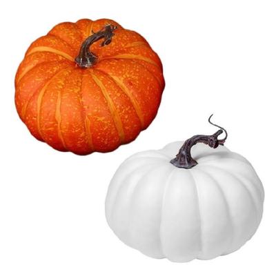 Artistic Foams Pumpkin Sculpture Autumn Harvest Festivals Decoration Safe Realistic Plant Model Halloween Ornament