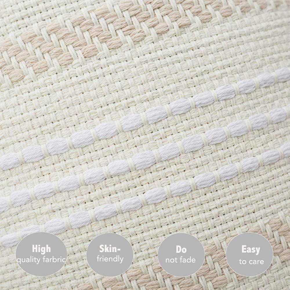 Bedroom Decorative Boho Woven Tufted Tassel Throw Pillow Cushion Cover Pillow Shell Pillowcase