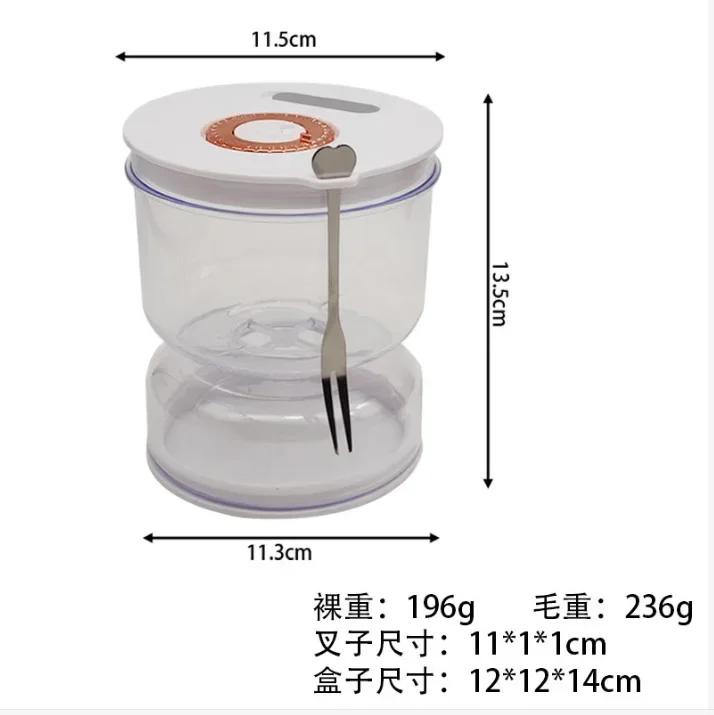 Nádoba na okurky s vidličkami Dávkovač na suché a mokré okurky Nádoba na okurky a olivy Nádoba na okurky pro kuchyňský nástroj na oddělování šťávy