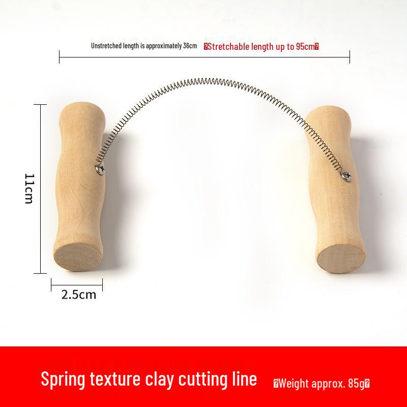 Pottery Tools: Clay Cutting Wire & Rope for Wheel Throwing and Straight Line Cutting