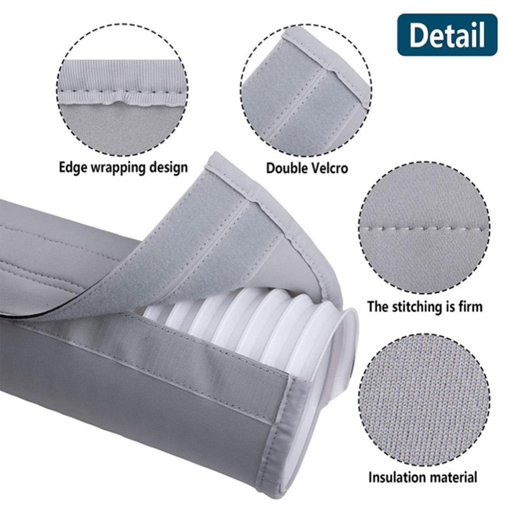 AC Hose Cover Wrap Detachable AC Pipe Insulation Heat Insulation Wrap AC Hose Duct Vent Cover Exhaust Pipe Protection Cover