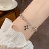 French Vintage Sweet Cool Style Oil-dripping Cross Chain Bracelet for Women, Niche and Unique Design with A Simple Sense of Charm