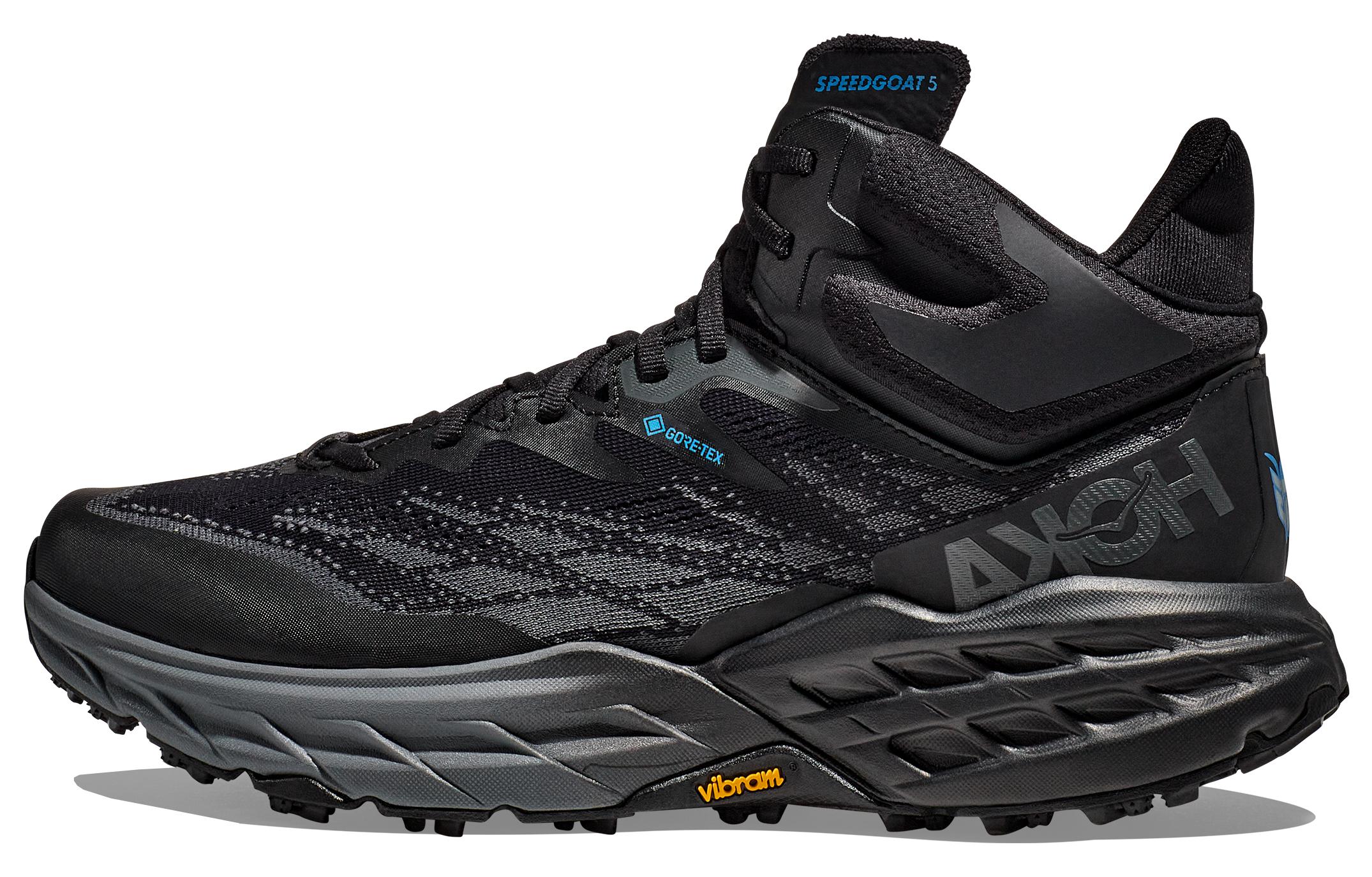 HOKA ONE ONE Speedgoat 5 Mid Gore Tex Тройной Черный 1127918-BBLC 42.5