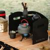 Compact Cookware Windshield Tri-fold Cooker Wind Protection Stove Wind Shield  Outdoor BBQ
