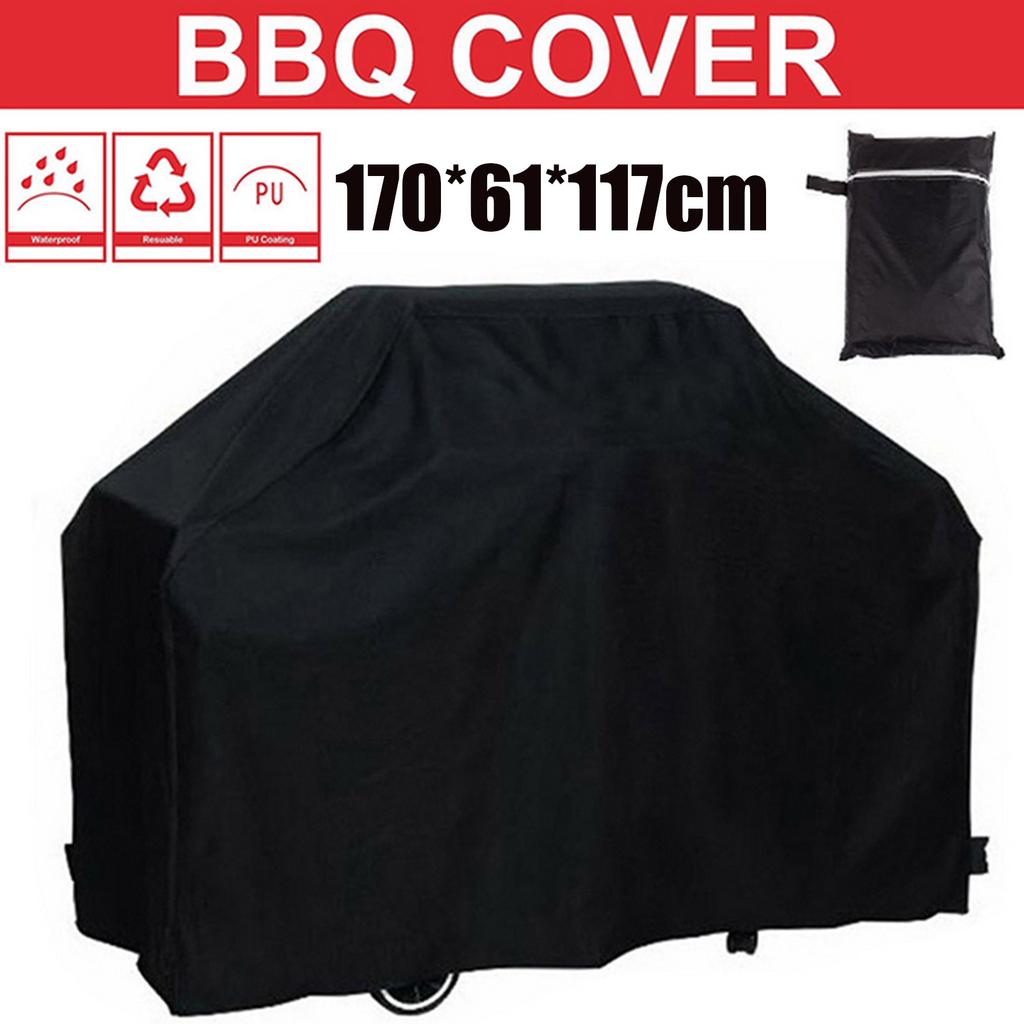 Bbq Grill Cover Heavy Duty Waterproof Oxford Cloth Outdoor Patio Protective Barbecue Smoker Cover 170x61x117cm