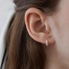 (Silver 925) Crescendo Crystal Toy Hoop Earrings EC1975