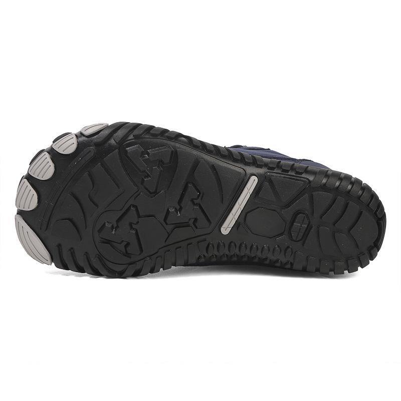 Unisex Waterproof Wide-Toe Winter Snow Boots - High-Top, Cold-Proof, Barefoot-Style for Outdoor Sport.