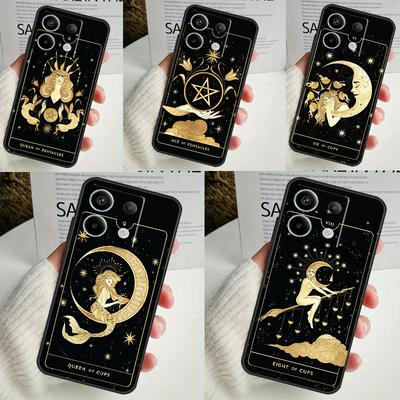 Vrăjitoare lună Tarot Mister totem Husă Pentru Xiaomi Redmi Note 12 11 10 9 8 13 Pro Plus 12S 11S 10S 9S 10A 9C 10C 12C 13C Husă