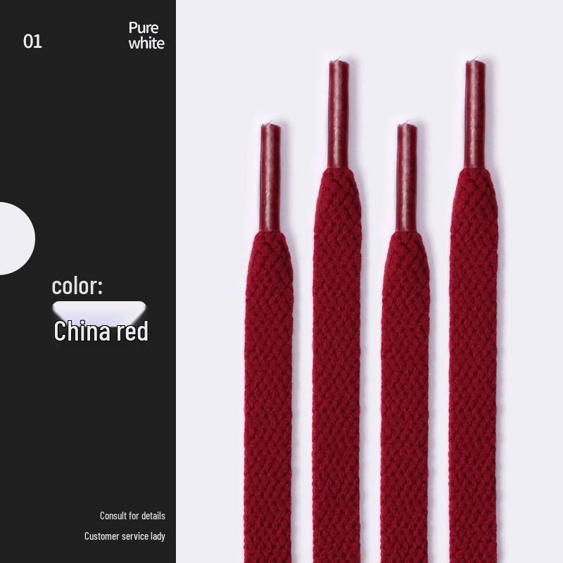 Customizable Black & White Flat Shoelaces for Air Force 1 and AJ1 Sneakers